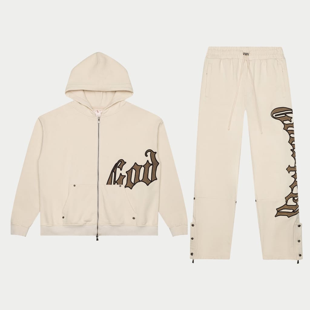 Godspeed OG Logo Sweatsuit V2 Creme/Brown