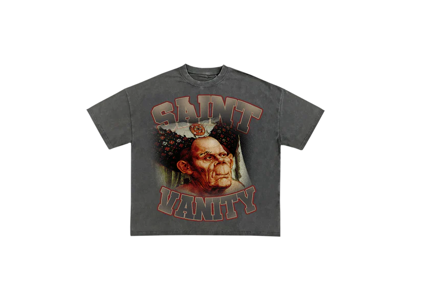 Saint Vanity Grey Hoq T-Shirt