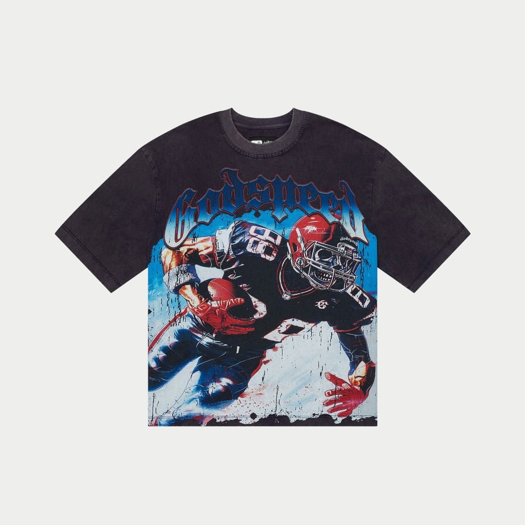 GODSPEED Endzone-T-Shirt-Navy-Wash
