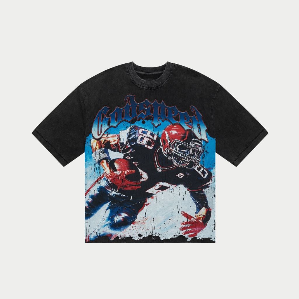 GODSPEED Endzone-T-Shirt-Black-Wash