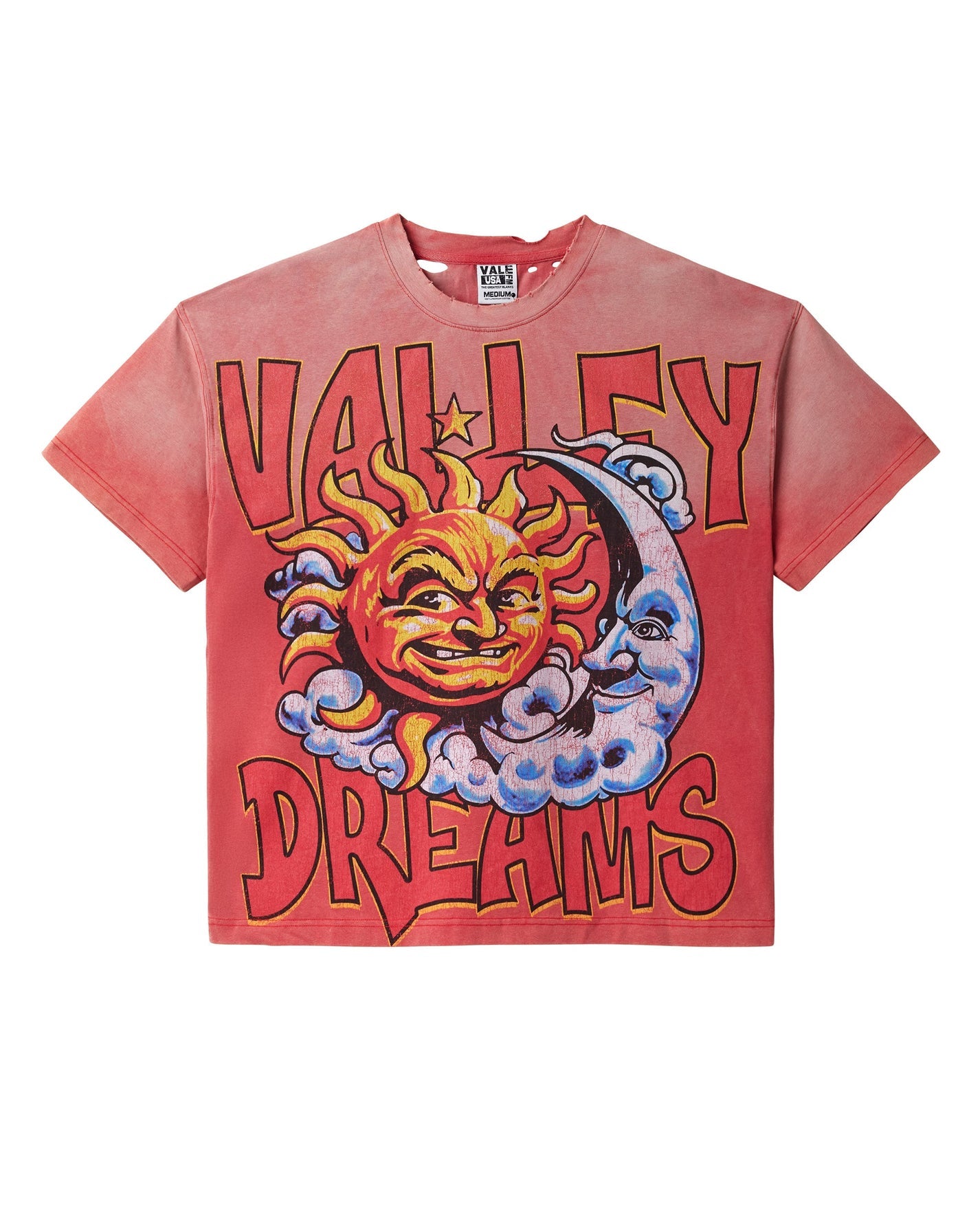 Vale Forever Thrased Sun Red Tee