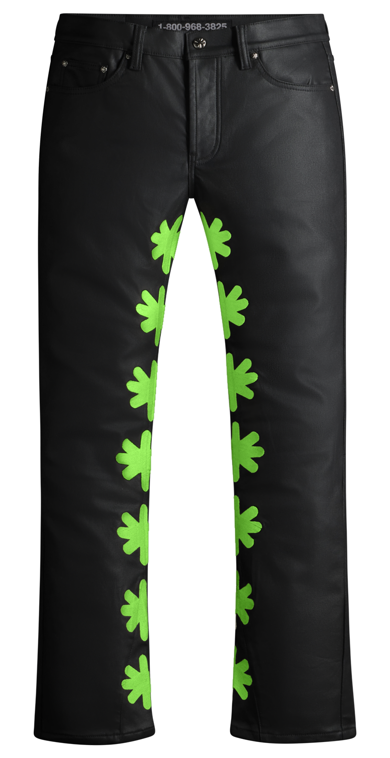 LOSTSHDWS WAX PANT (SLIME GREEN)