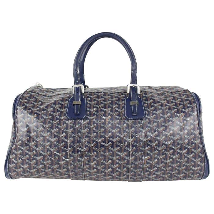 Goyard Boston 50 Duffle Bag Navy