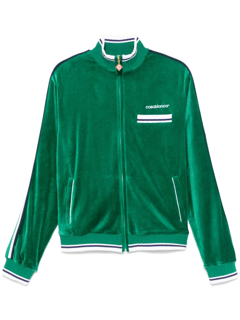 Casablanca Velour Track Jacket Green