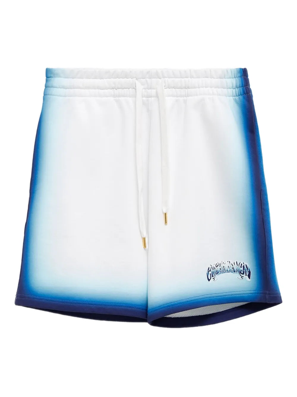Casablanca Spray Dye Gradient Faded Logo Sweatshorts Blue