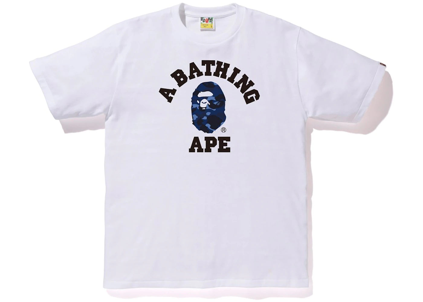 BAPE Color Camo College Tee White/Blue