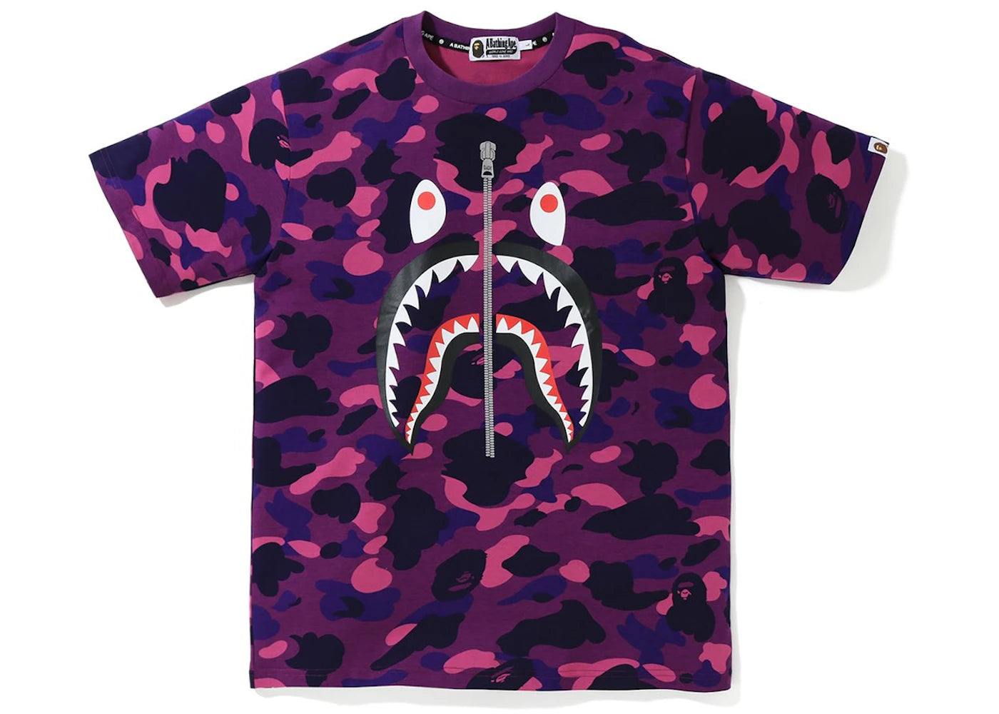 BAPE Color Camo Shark Tee Purple