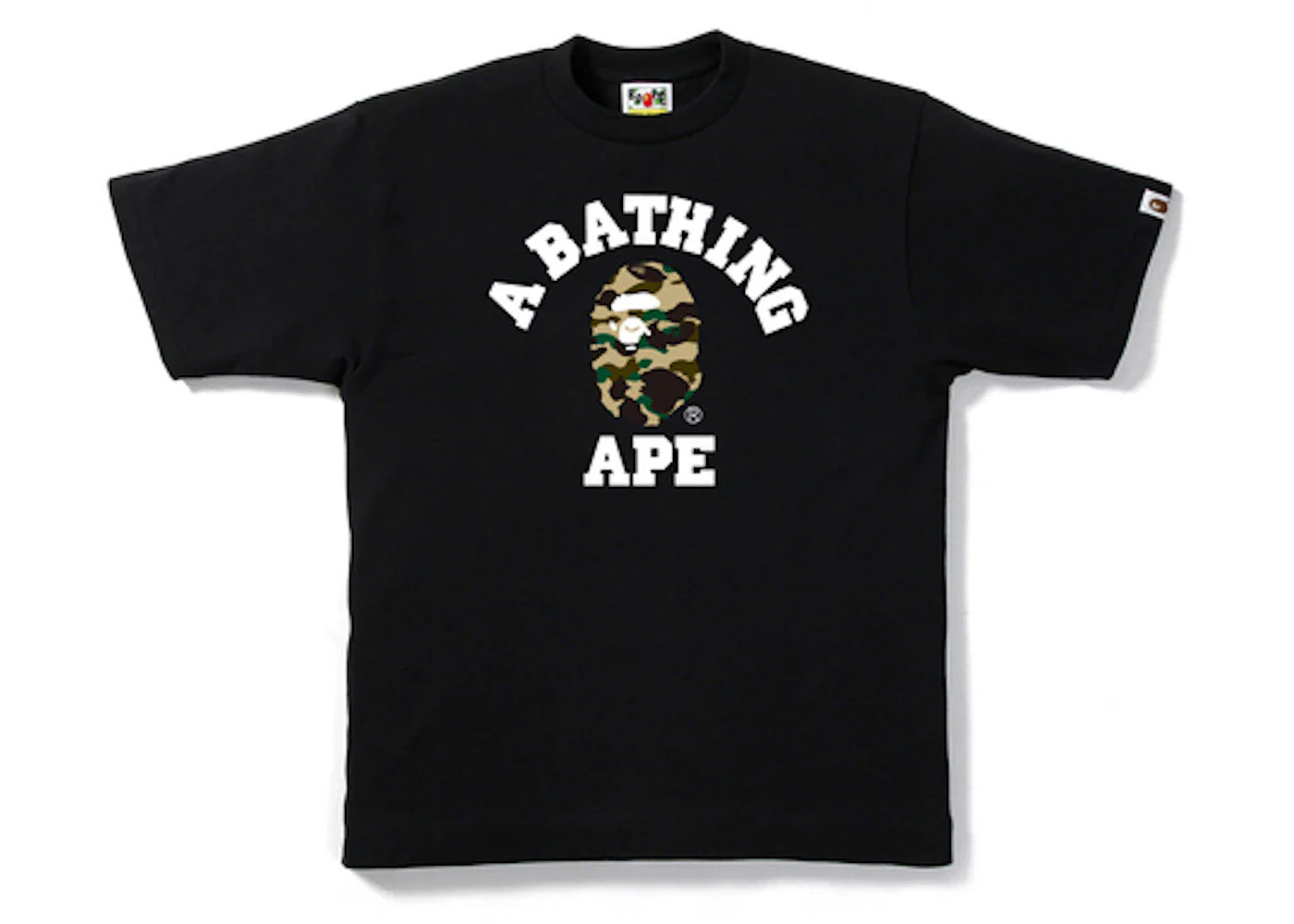 BAPE 1st Camo College Tee Black/Yellow Camo