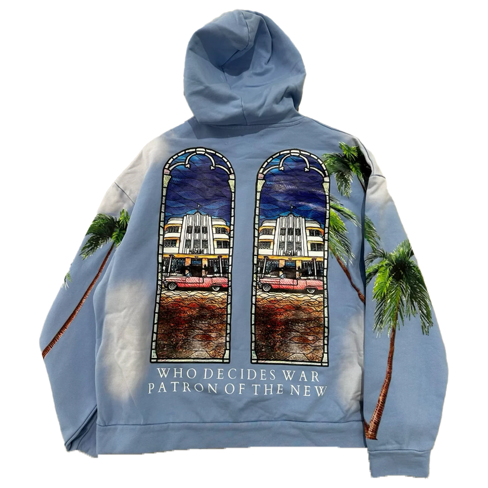 Who Decides War x POTN Hooded Pullover Sky