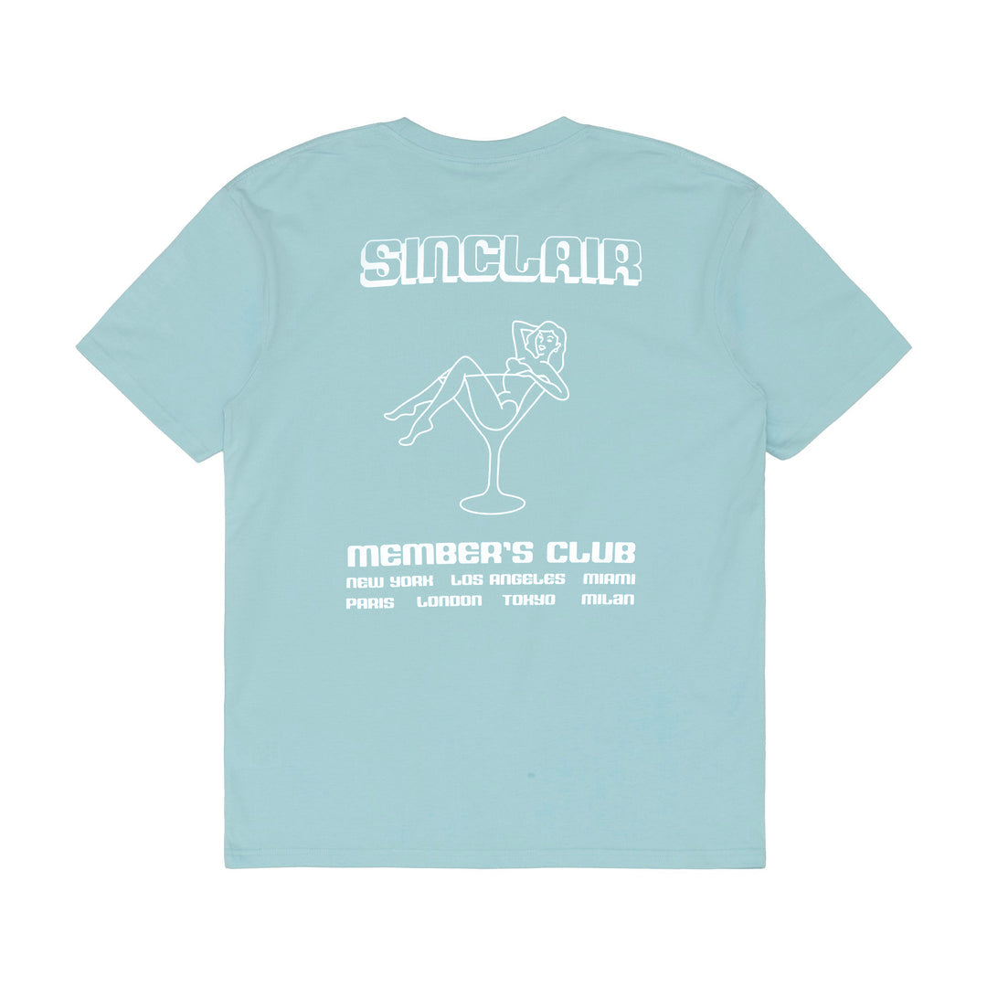 Sinclair Members Club Tour Tee  Light Blue