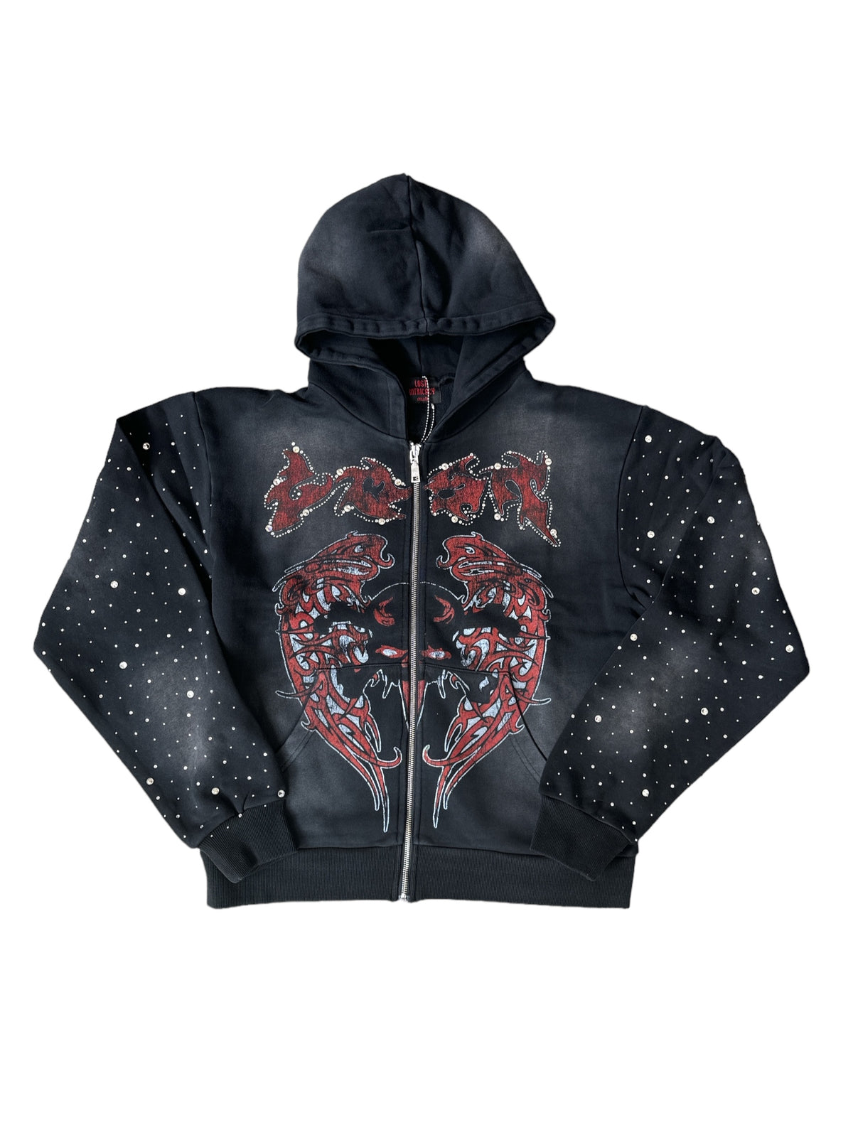 Lost Intricacy Evil Wing Zip Up Hoodie