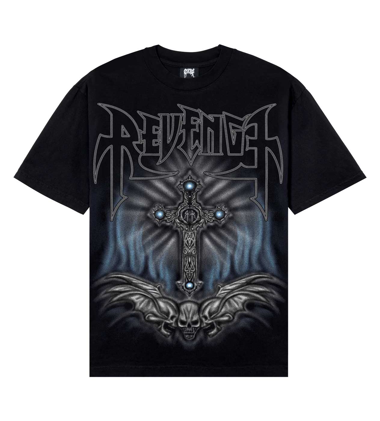 Revenge Airbrush Metal Tee Black