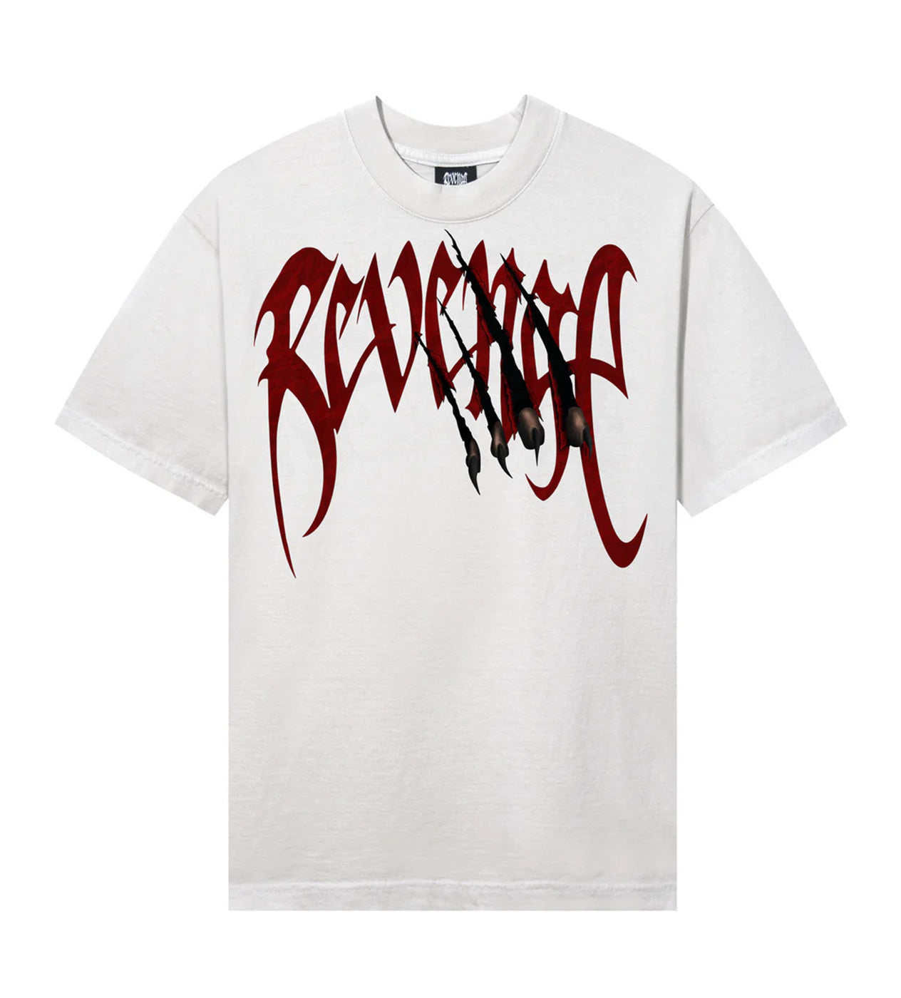 Revenge Arch Logo Claw Tee Cement/Red