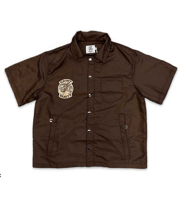 Saint Vanity Nylon Top Brown
