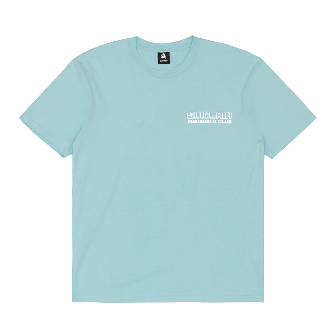 Sinclair Members Club Tour Tee  Light Blue