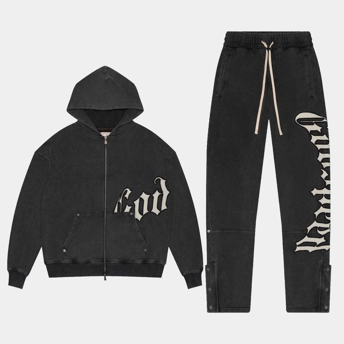 GODSPEED OG Logo Sweatsuit V2 (Black Wash)