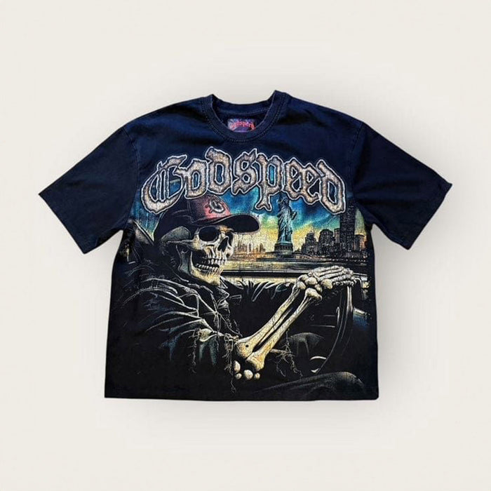 GODSPEED Sightseeing-Black-Wash T-Shirt