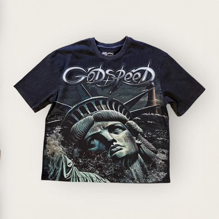 GODSPEED Sunken-Liberty-2-Black Wash T-Shirt