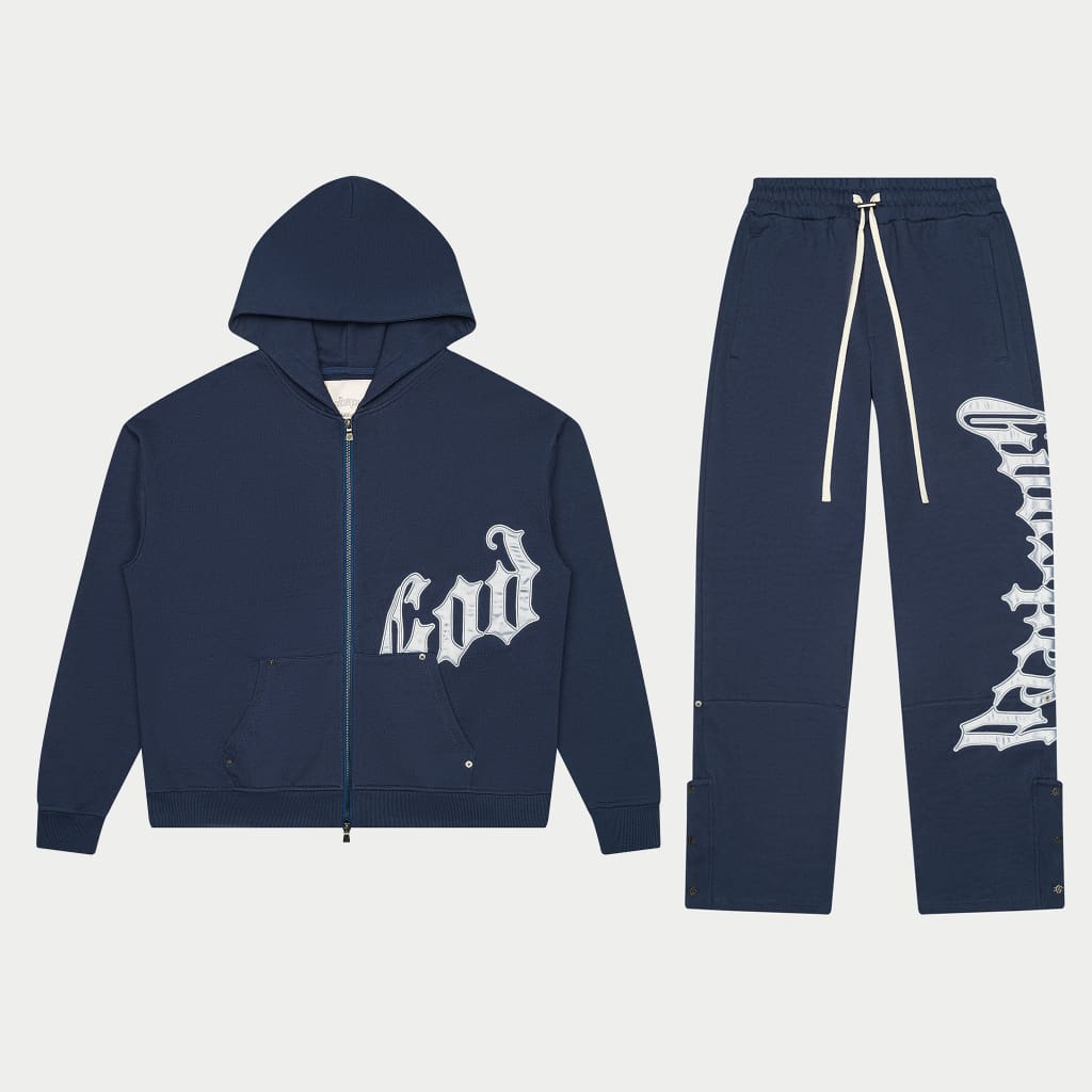Godspeed OG Logo V2 Navy/Silver Satin